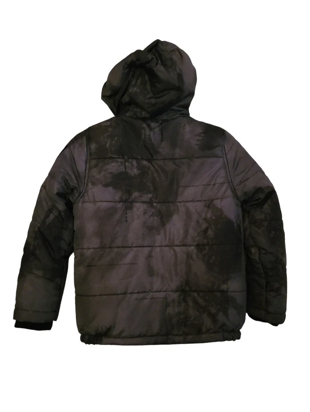 Timberland Boys Black / Gray Kids Puffer Jacket with Hood Sz S / 8
